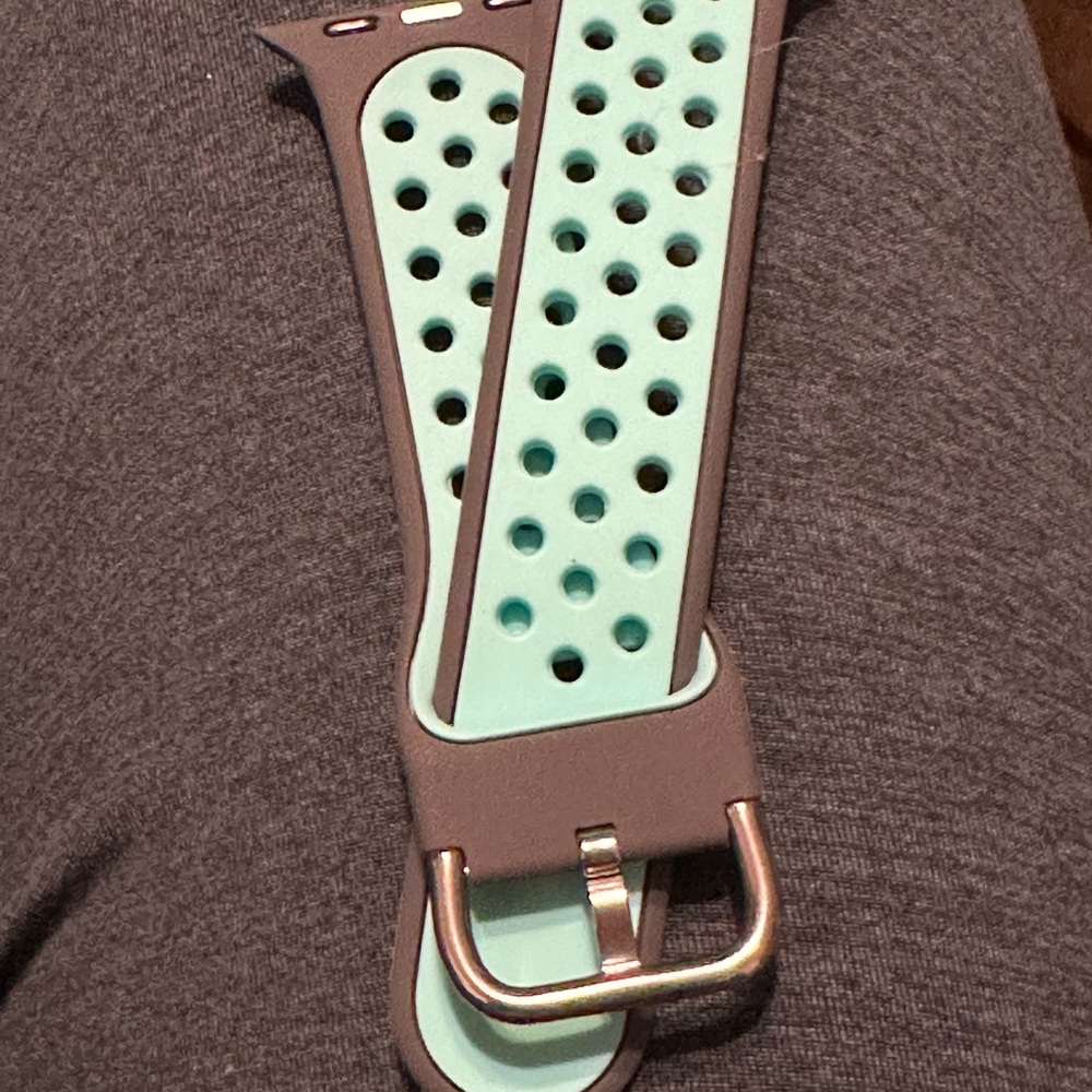 Gray and Teal Women's Watch Band - Picture 2 of 5